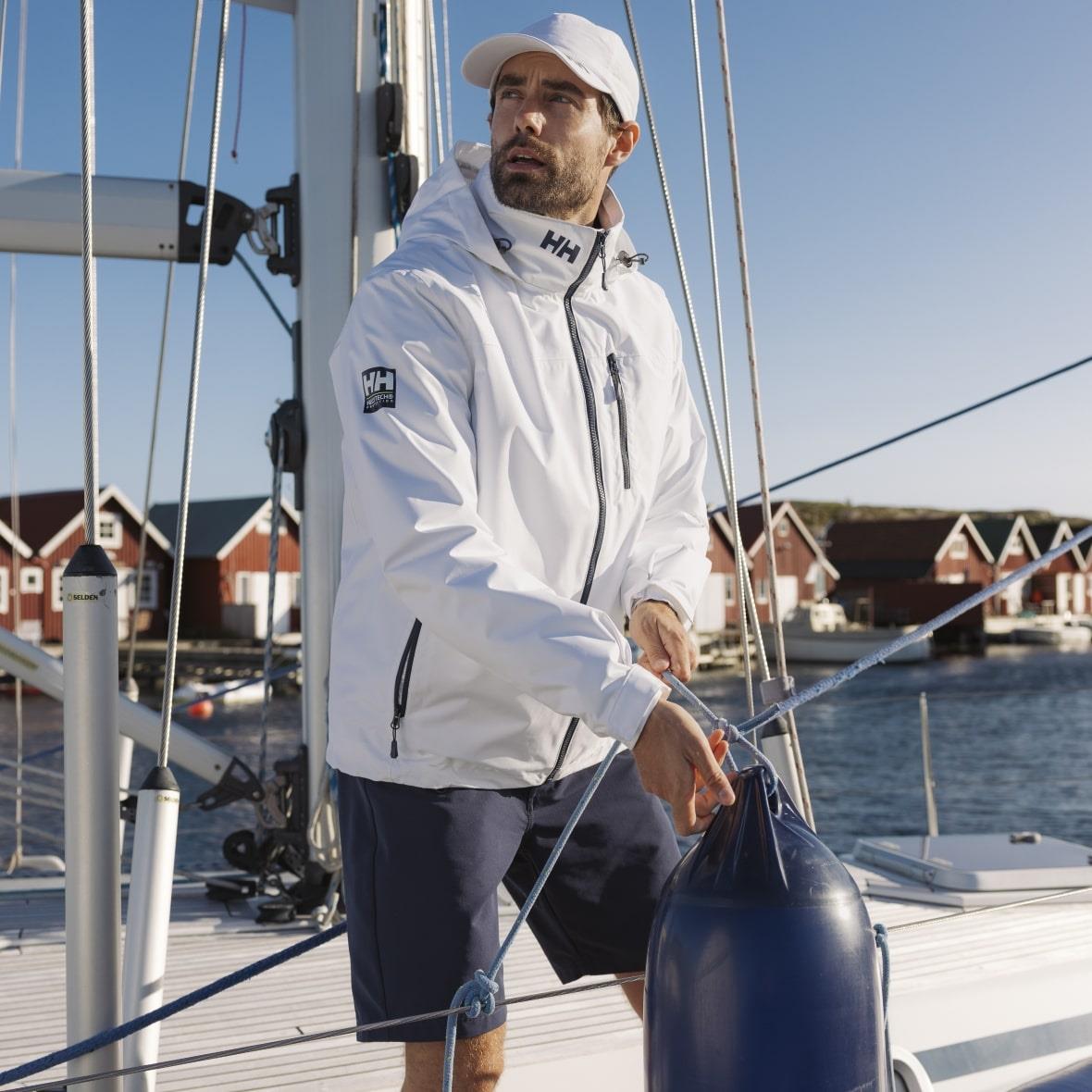 Helly Hansen Crew Hooded Jacket 2.0 Erkek Mont - Beyaz