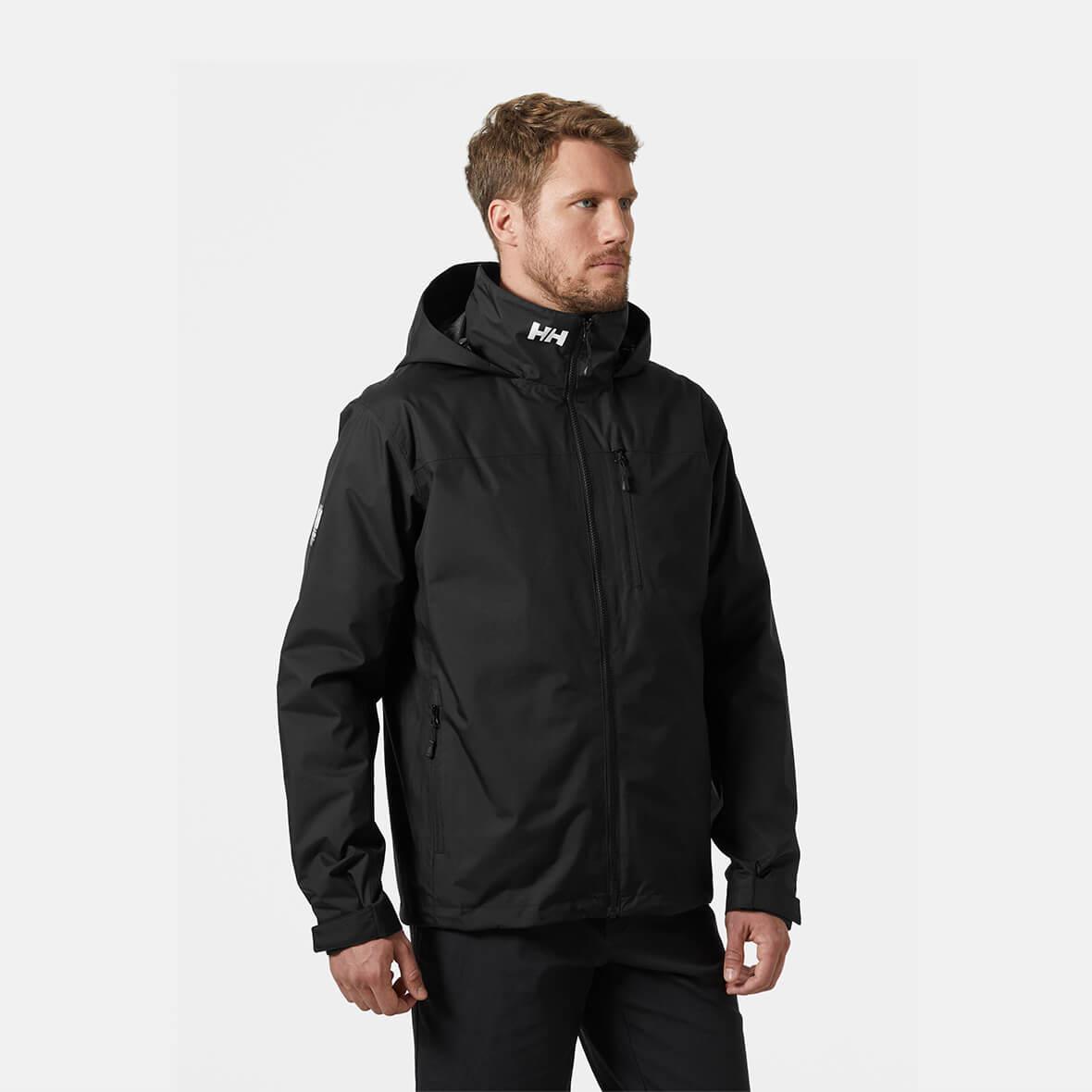 Helly Hansen Crew Hooded Midlayer Jacket 2 Erkek Mont - Siyah