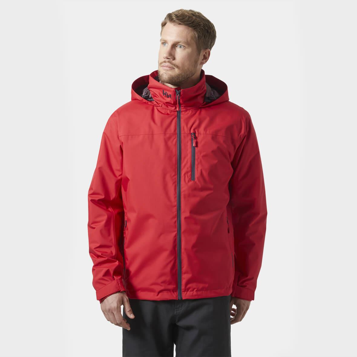 Helly Hansen Crew Hooded Midlayer Jacket 2 Erkek Mont - Kırmızı
