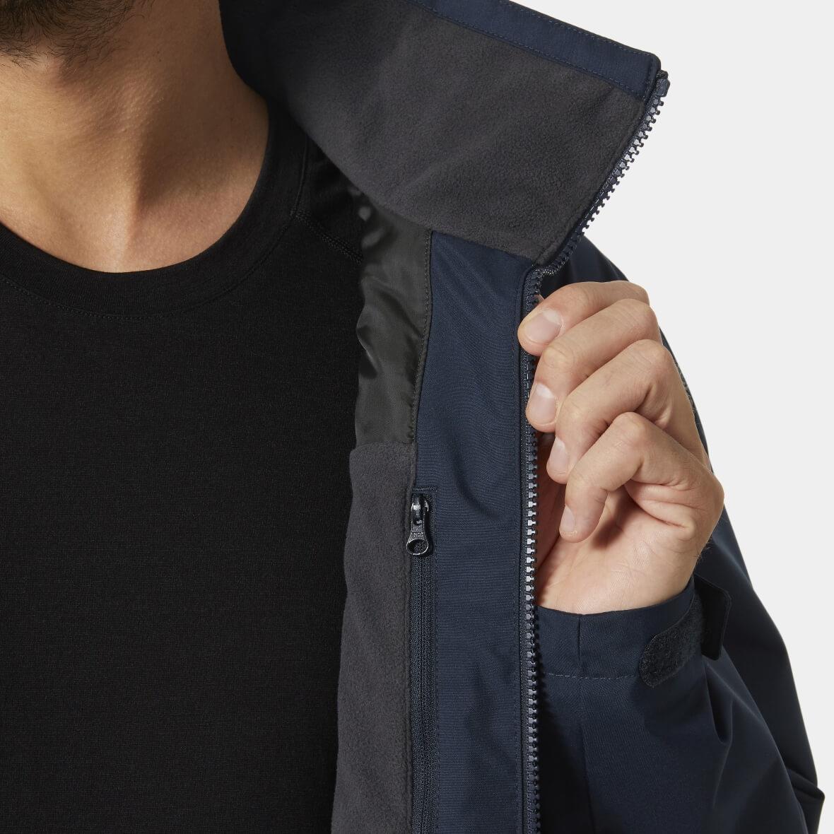 Helly Hansen Crew Midlayer Jacket 2 Erkek Mont - Lacivert