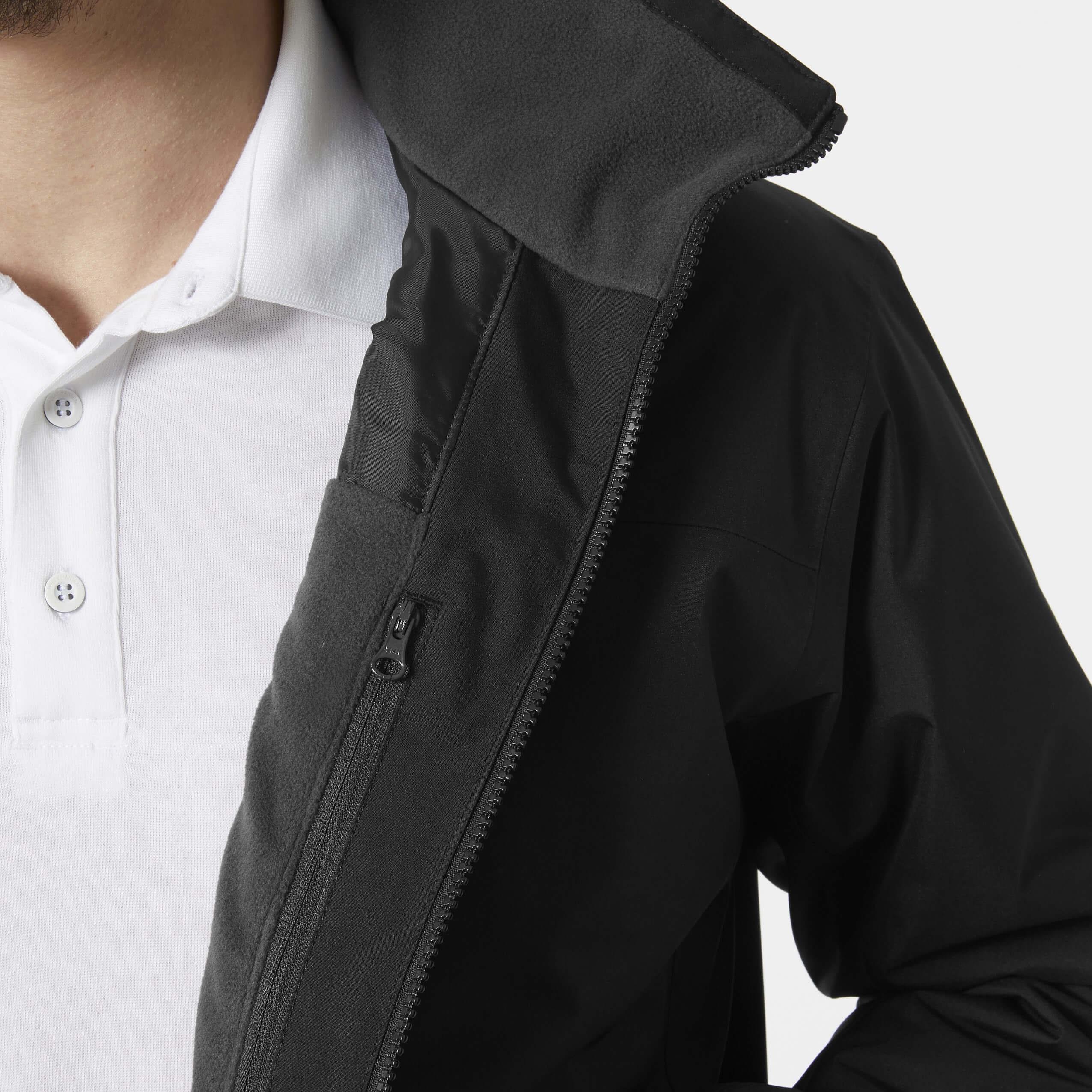 Helly Hansen Crew Midlayer Jacket 2 Erkek Mont - Siyah