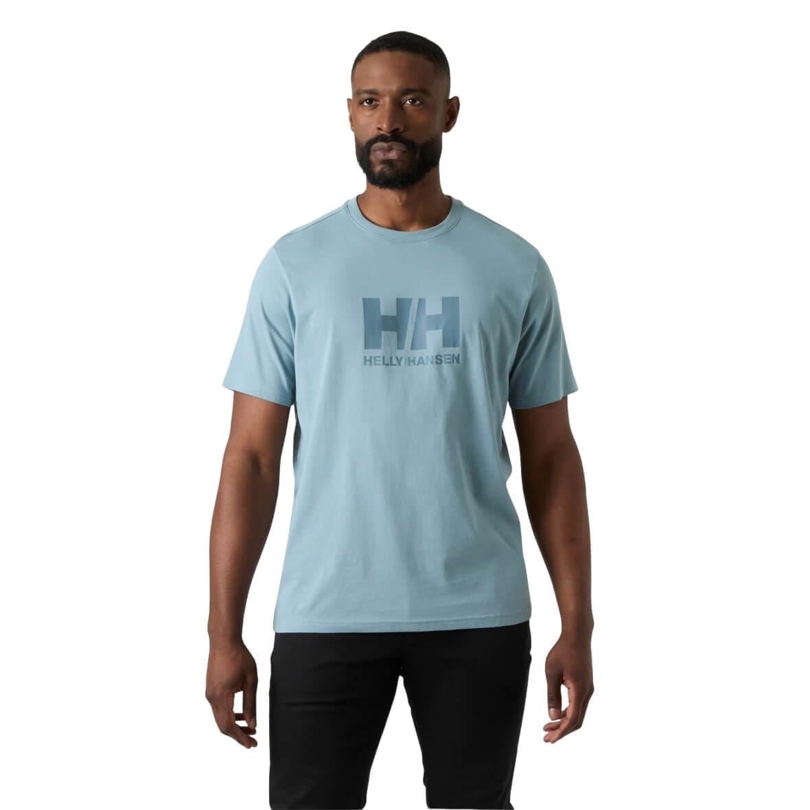 Helly Hansen HH Logo TShirt 3.0 Erkek T-Shirt - Uçuk Mavi