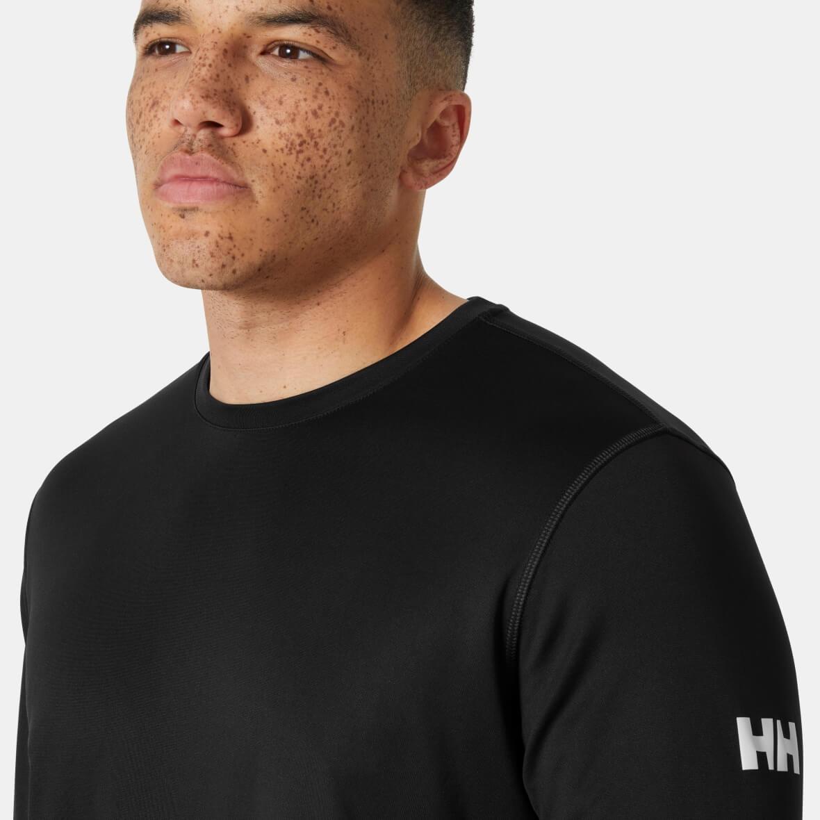 Helly Hansen HH Tech Crew LS 2.0 Uzun Kollu Erkek T-Shirt - Antrasit