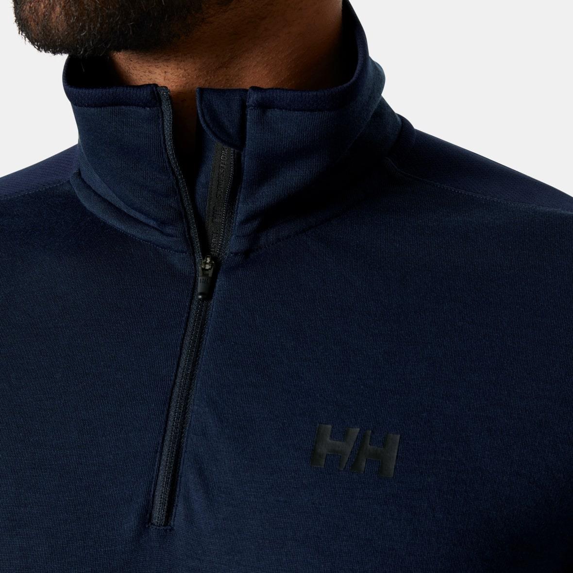 Helly Hansen HP 1/2 Zip Pullover 2.0 Uzun Kollu Erkek T-Shirt - Lacivert