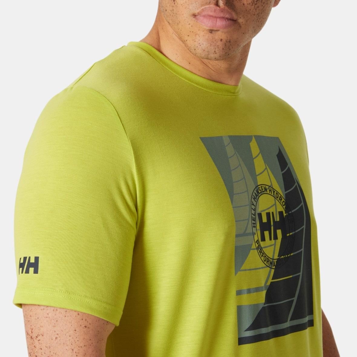 Helly Hansen HP Race Graphic Erkek T-Shirt - Lime