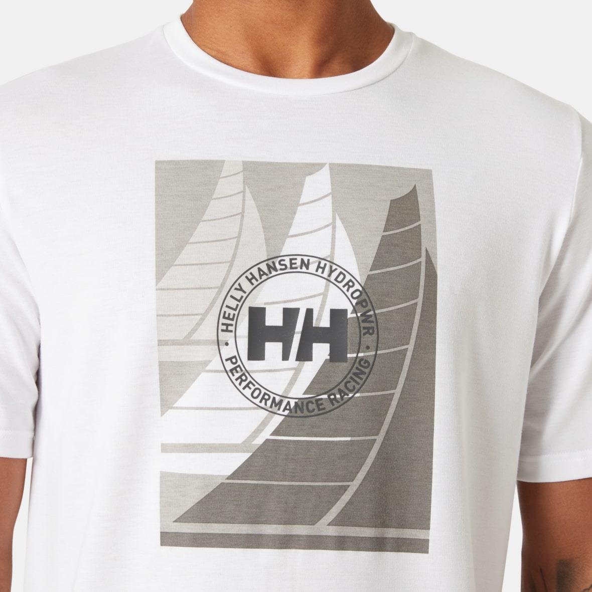 Helly Hansen HP Race Graphic Erkek T-Shirt - Beyaz