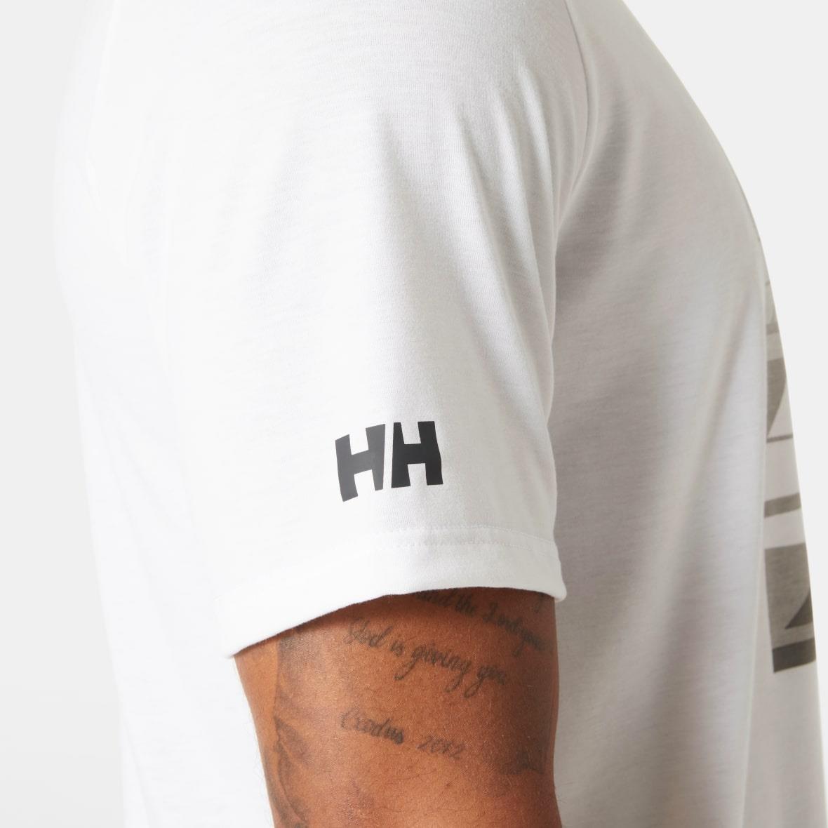 Helly Hansen HP Race Graphic Erkek T-Shirt - Beyaz