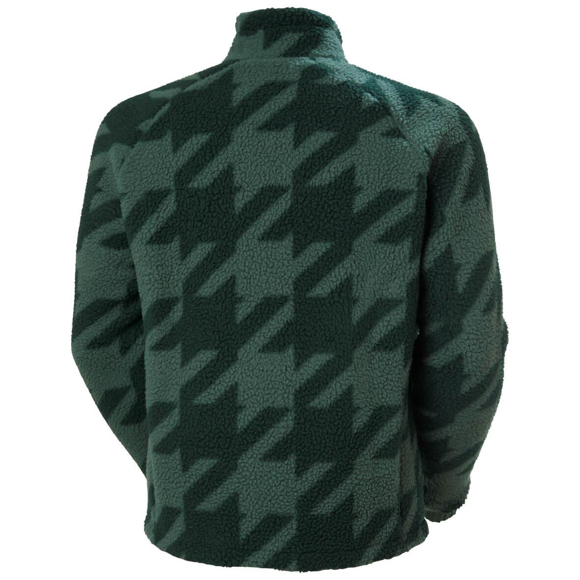 Helly Hansen Panorama Printed Pile Snap Jacket Erkek Mont - Haki