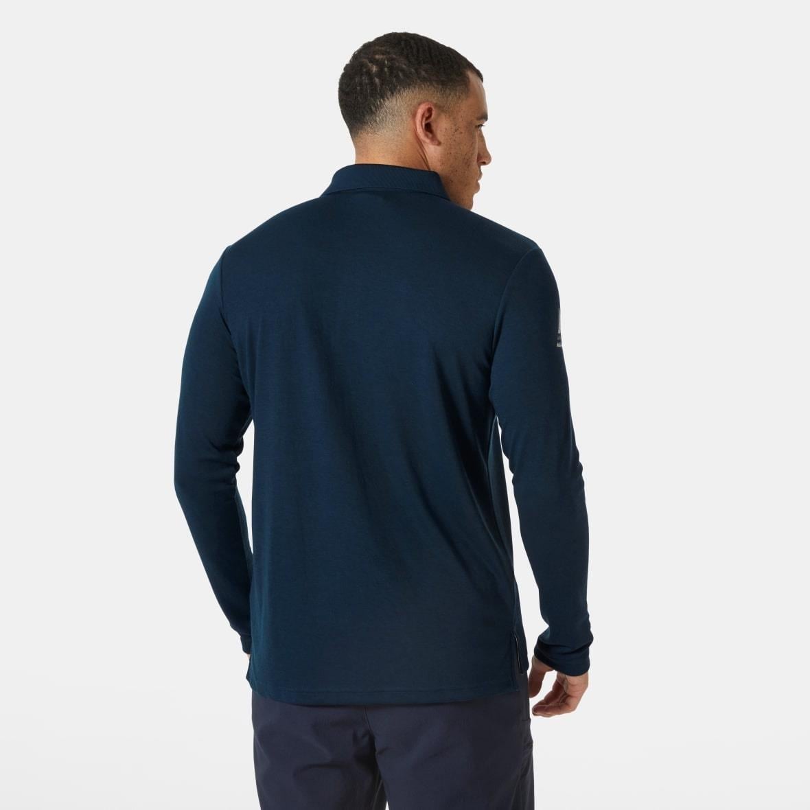 Helly Hansen Skagerrak Quick-Dry Rugger Uzun Kollu Erkek T-Shirt - Lacivert