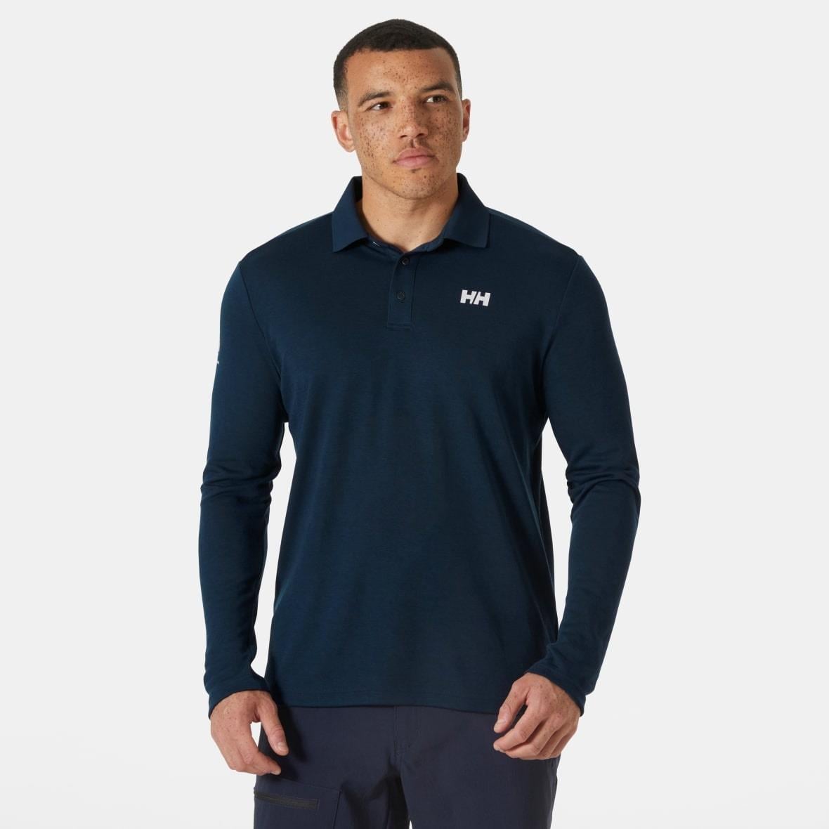 Helly Hansen Skagerrak Quick-Dry Rugger Uzun Kollu Erkek T-Shirt - Lacivert