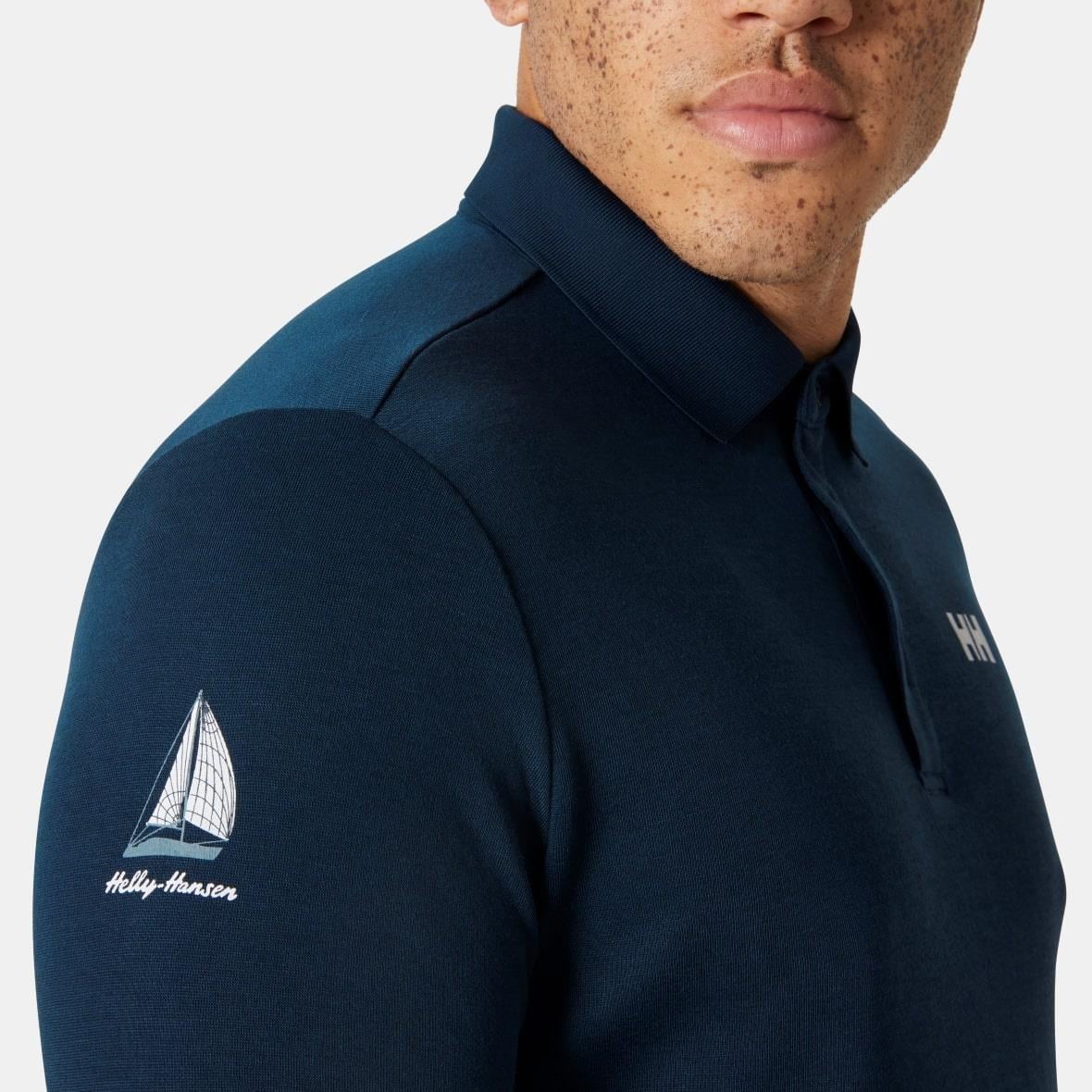 Helly Hansen Skagerrak Quick-Dry Rugger Uzun Kollu Erkek T-Shirt - Lacivert