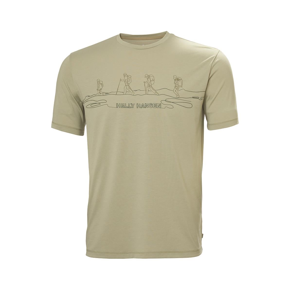 Helly Hansen Skog Recycled Graphic Erkek T-Shirt - Haki