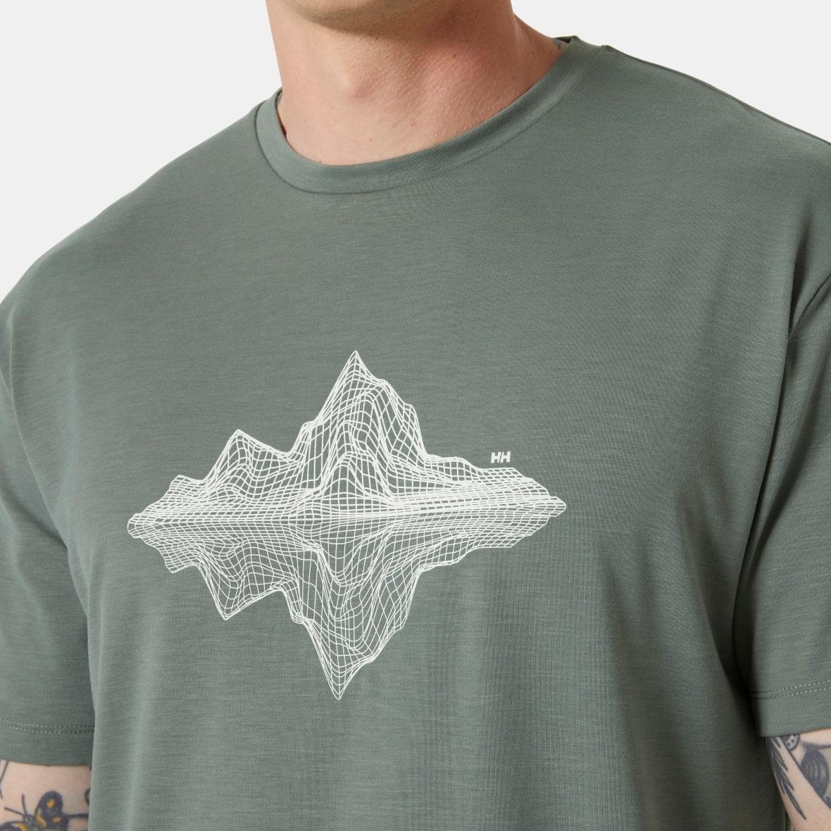 Helly Hansen Skog Recycled Graphic Erkek T-Shirt - Yosun