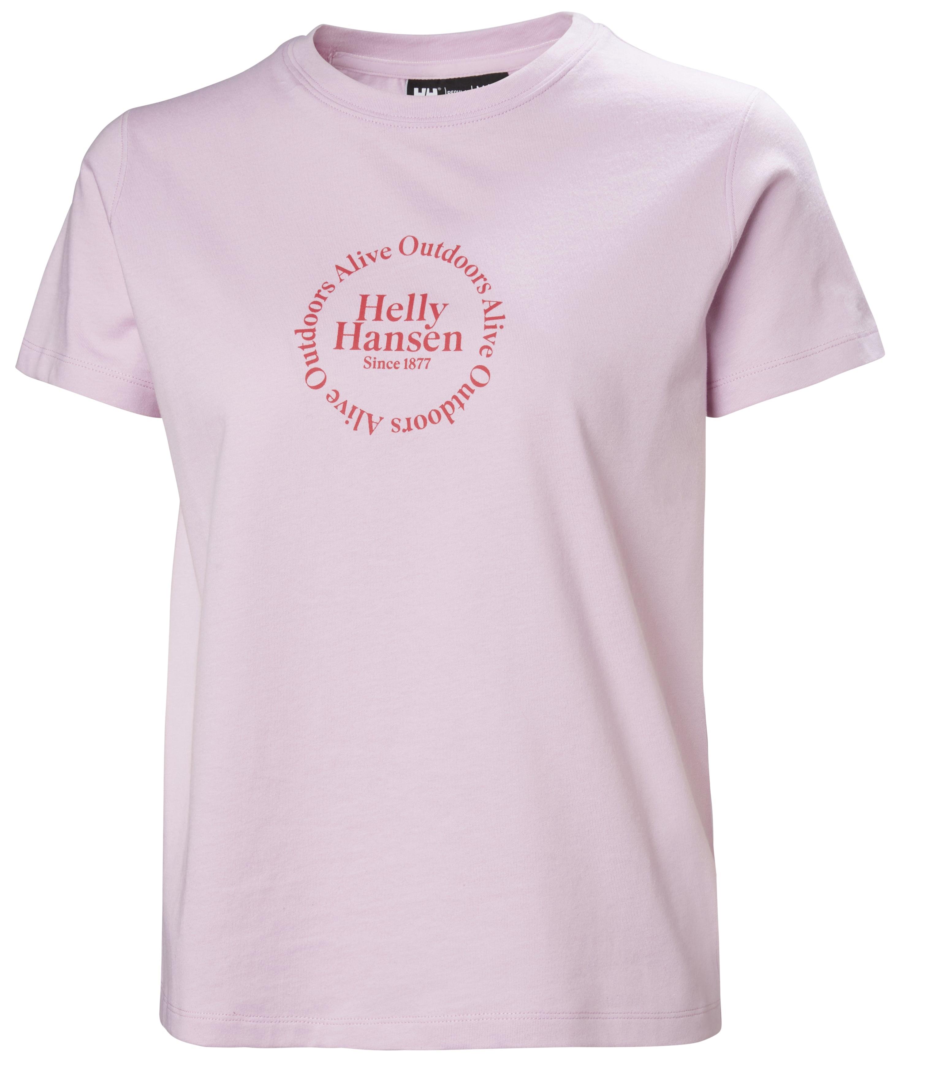 Helly Hansen W Core Graphic Kadın T-Shirt - Lila