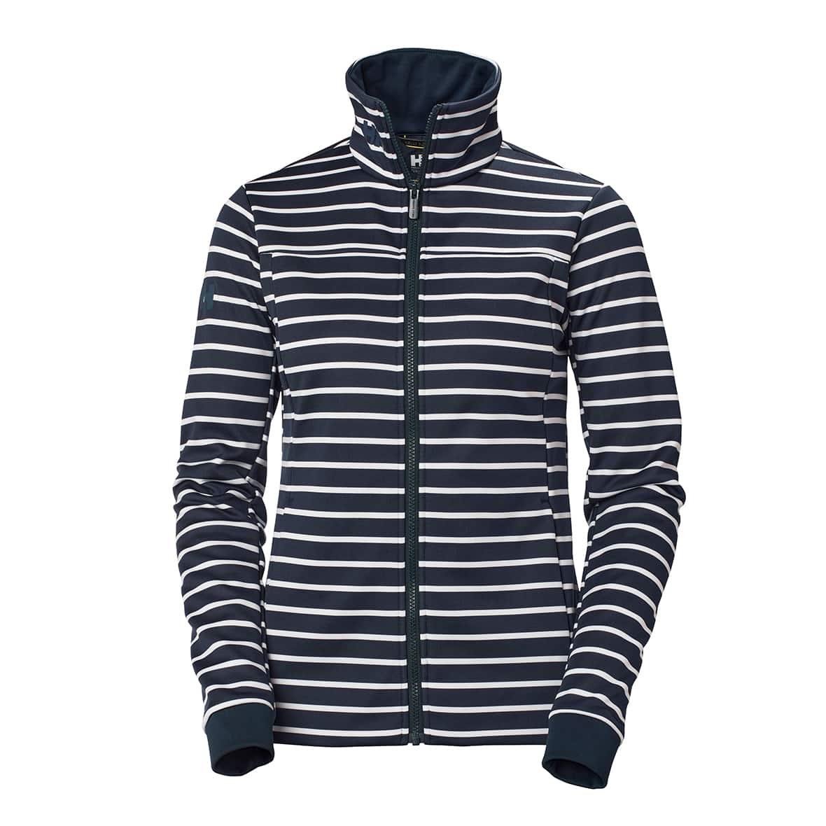 Helly Hansen W Crew Fleece Jacket Kadın Ceket - Lacivert / Beyaz