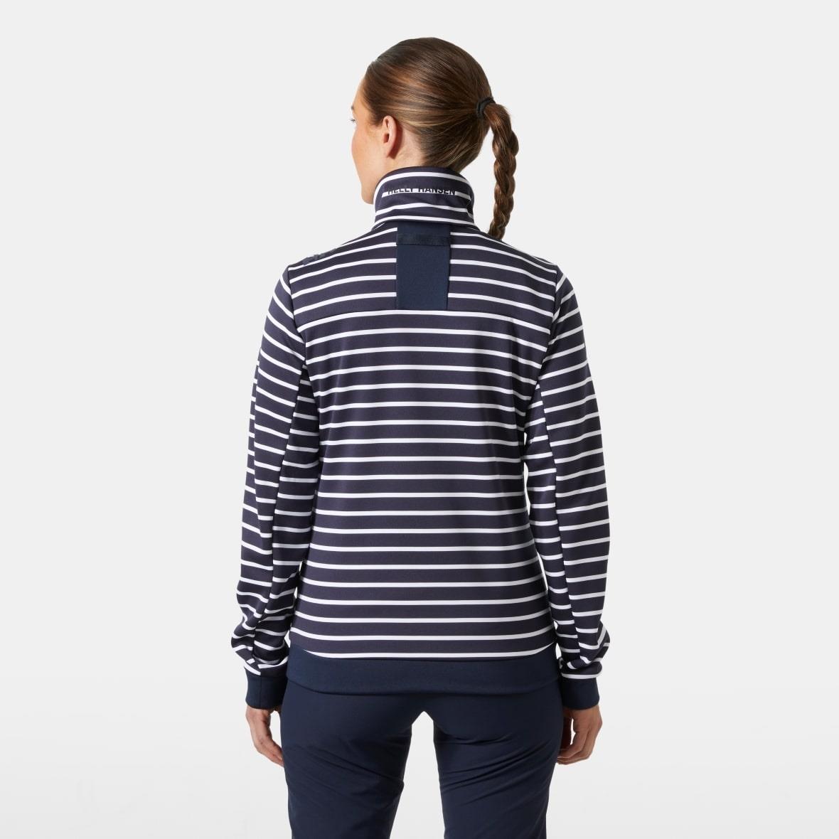 Helly Hansen W Crew Fleece Jacket Kadın Ceket - Lacivert / Beyaz