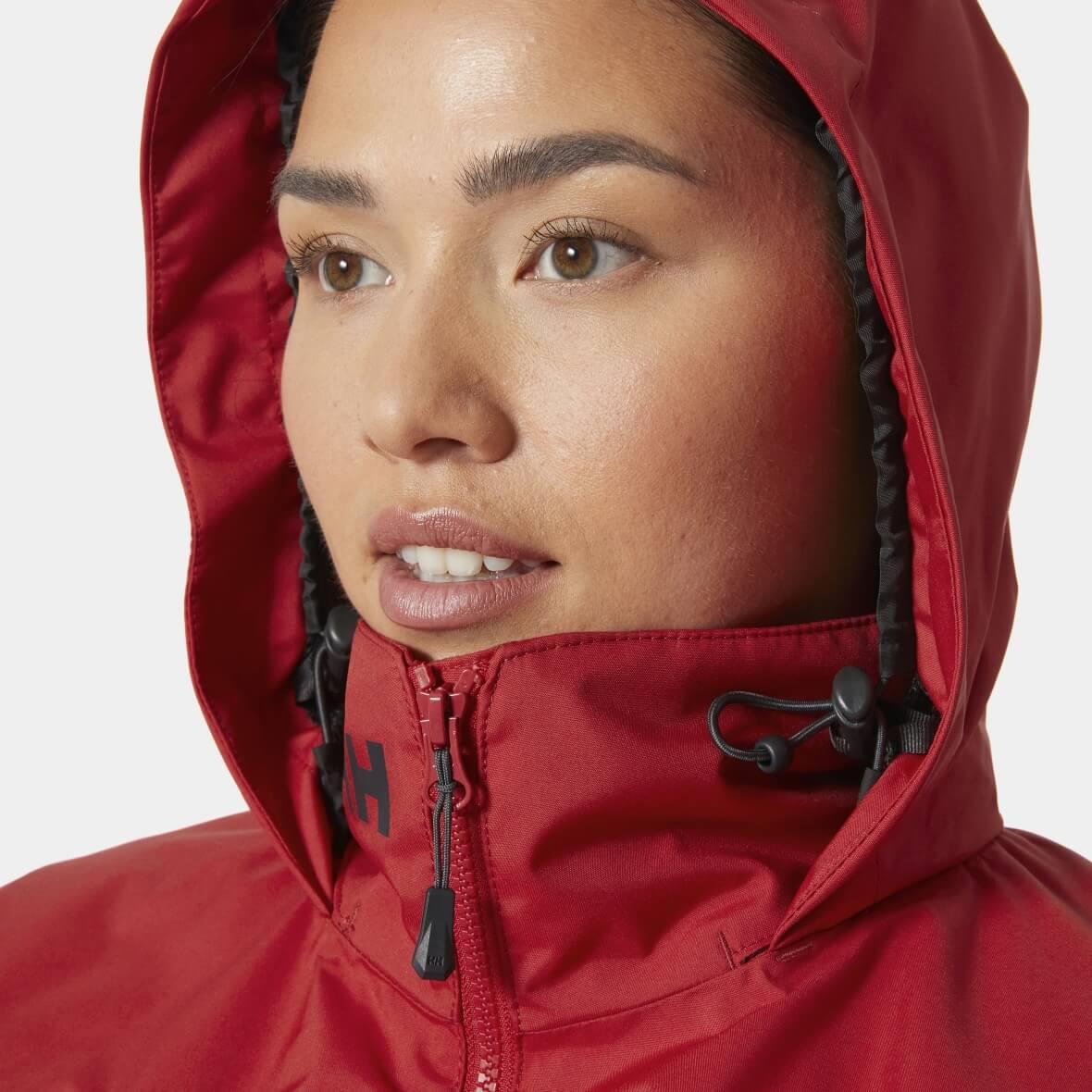 Helly Hansen W Crew Hooded Midlayer Jacket 2.0 Kadın Mont - Kırmızı
