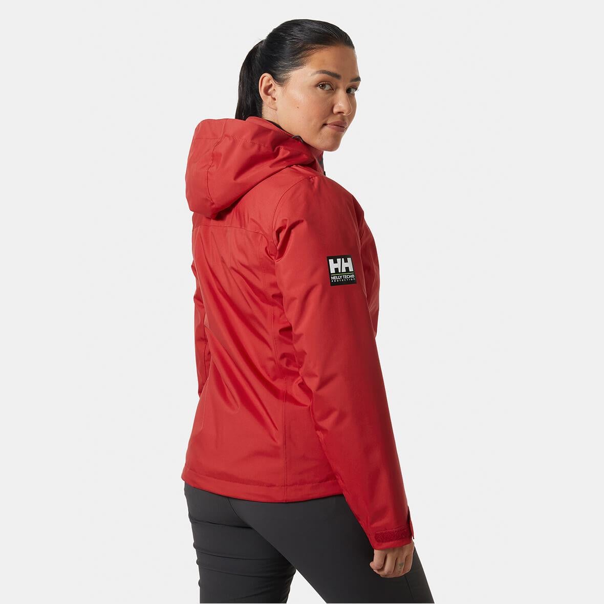 Helly Hansen W Crew Hooded Midlayer Jacket 2.0 Kadın Mont - Kırmızı