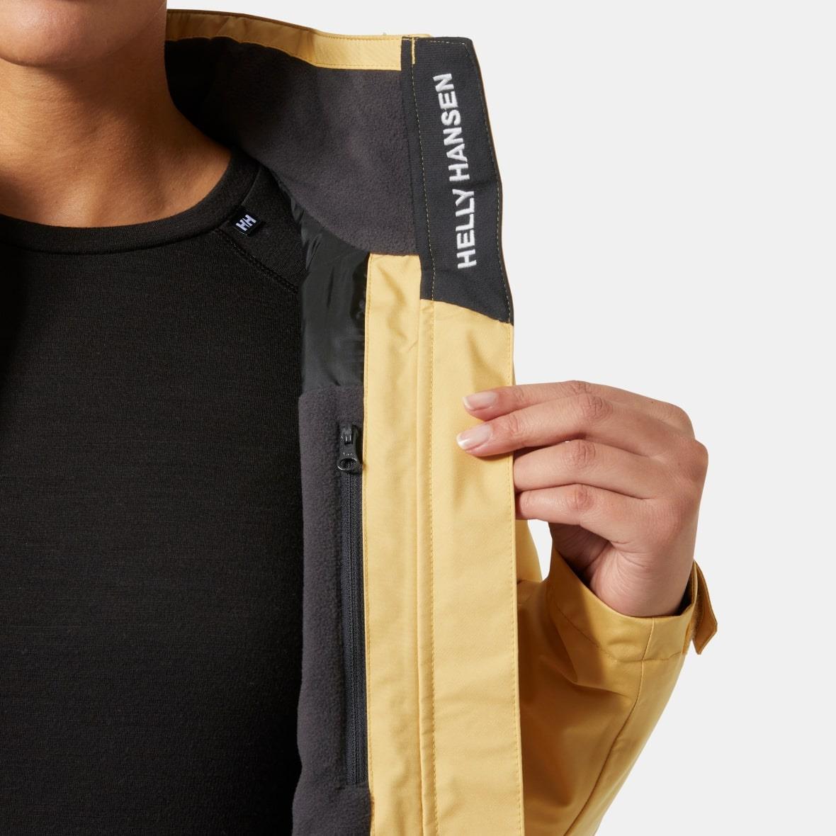 Helly Hansen W Crew Hooded Midlayer Jacket 2 Kadın Mont - Kumsal