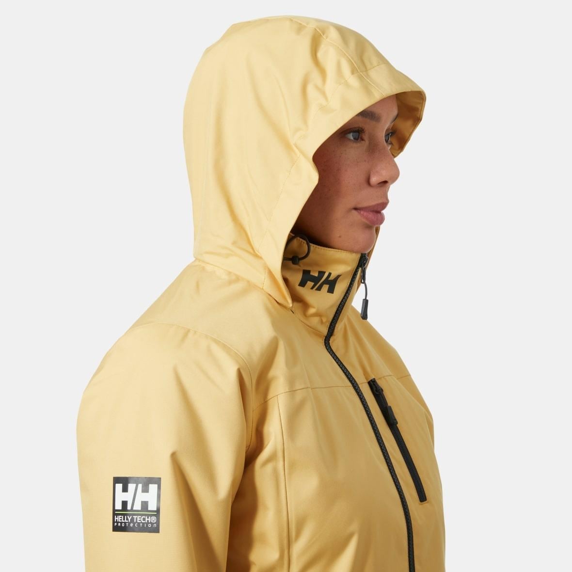 Helly Hansen W Crew Hooded Midlayer Jacket 2 Kadın Mont - Kumsal