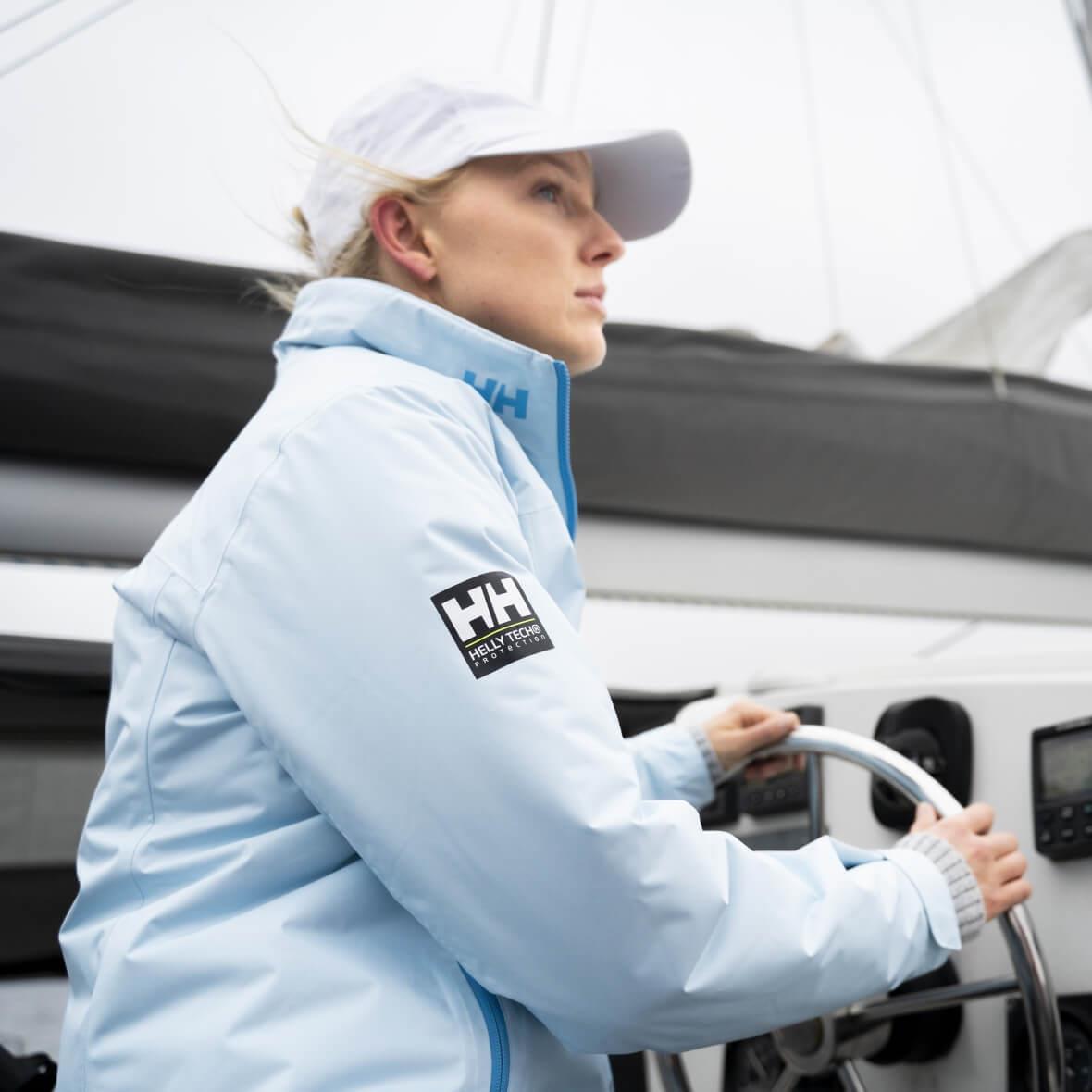 Helly Hansen W Crew Hooded Pile Jacket Kadın Ceket - Uçuk Mavi