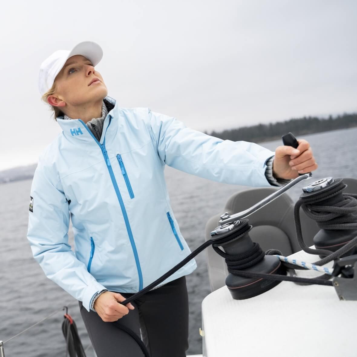 Helly Hansen W Crew Hooded Pile Jacket Kadın Ceket - Uçuk Mavi