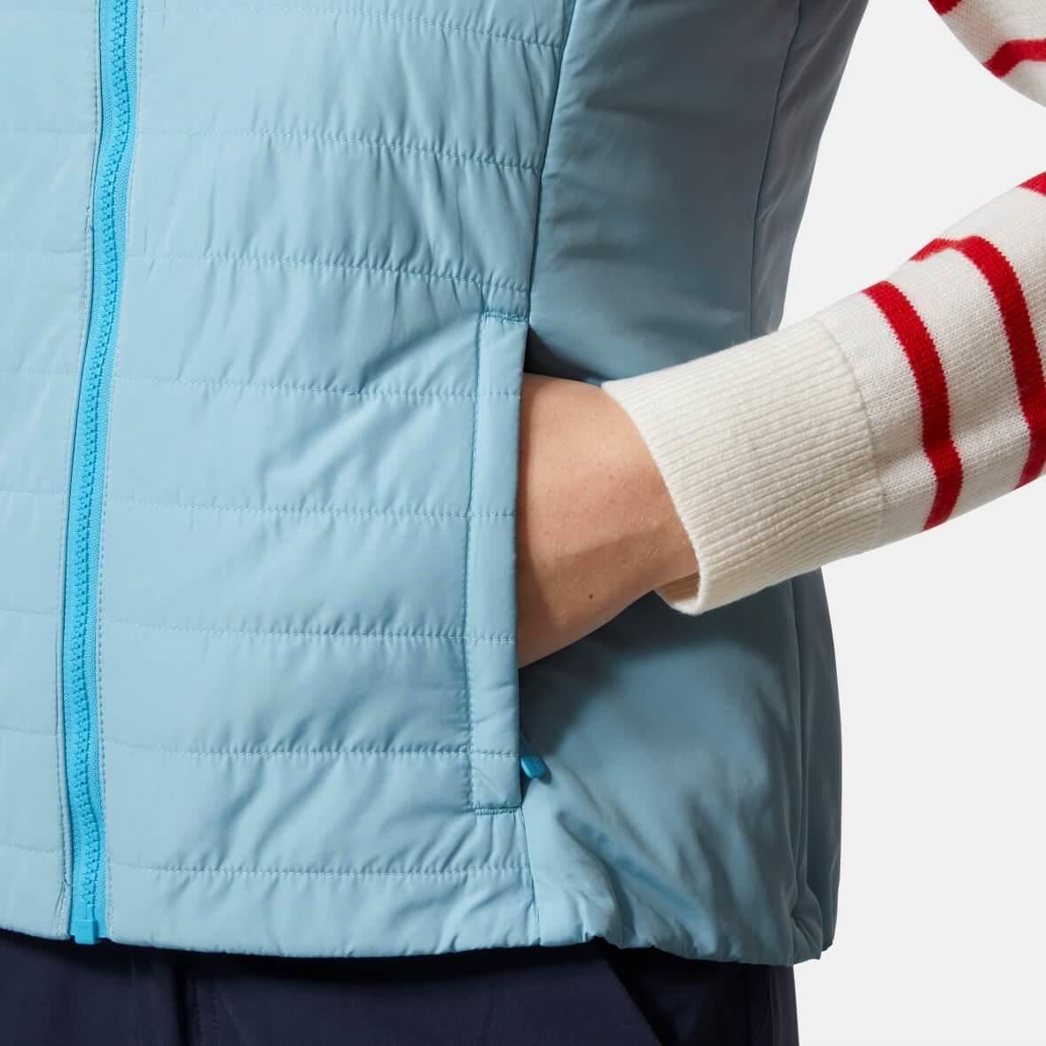 Helly Hansen W Crew Insulator Vest 2.0 Kadın Yelek - Gök Mavisi
