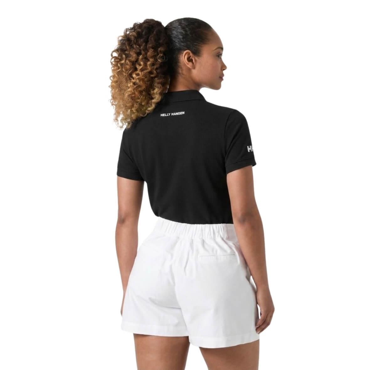Helly Hansen W Crewline Polo Kadın T-Shirt - Siyah