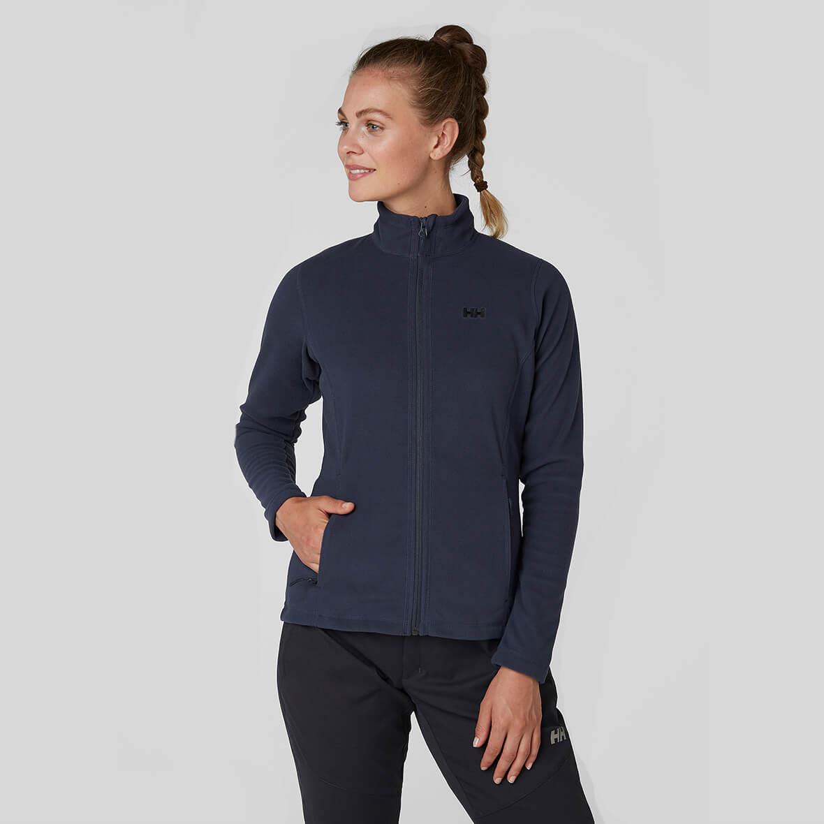 Helly Hansen W Full Zip Polar Kadın Mont - Grafit Mavi