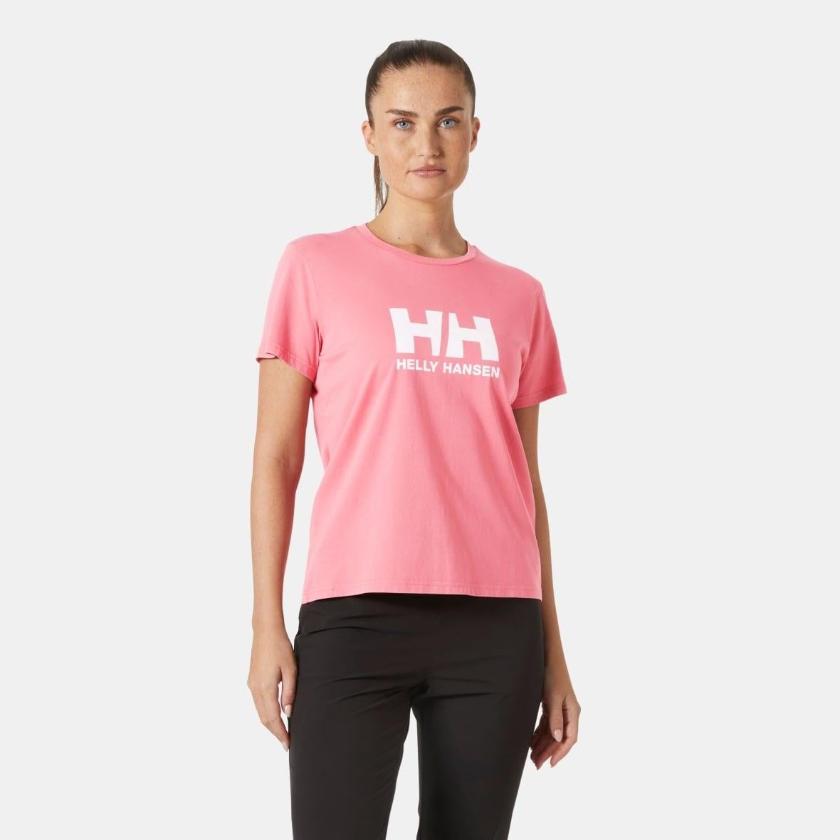 Helly Hansen W HH Logo TShirt 3.0 Kadın T-Shirt - Gül Kurusu