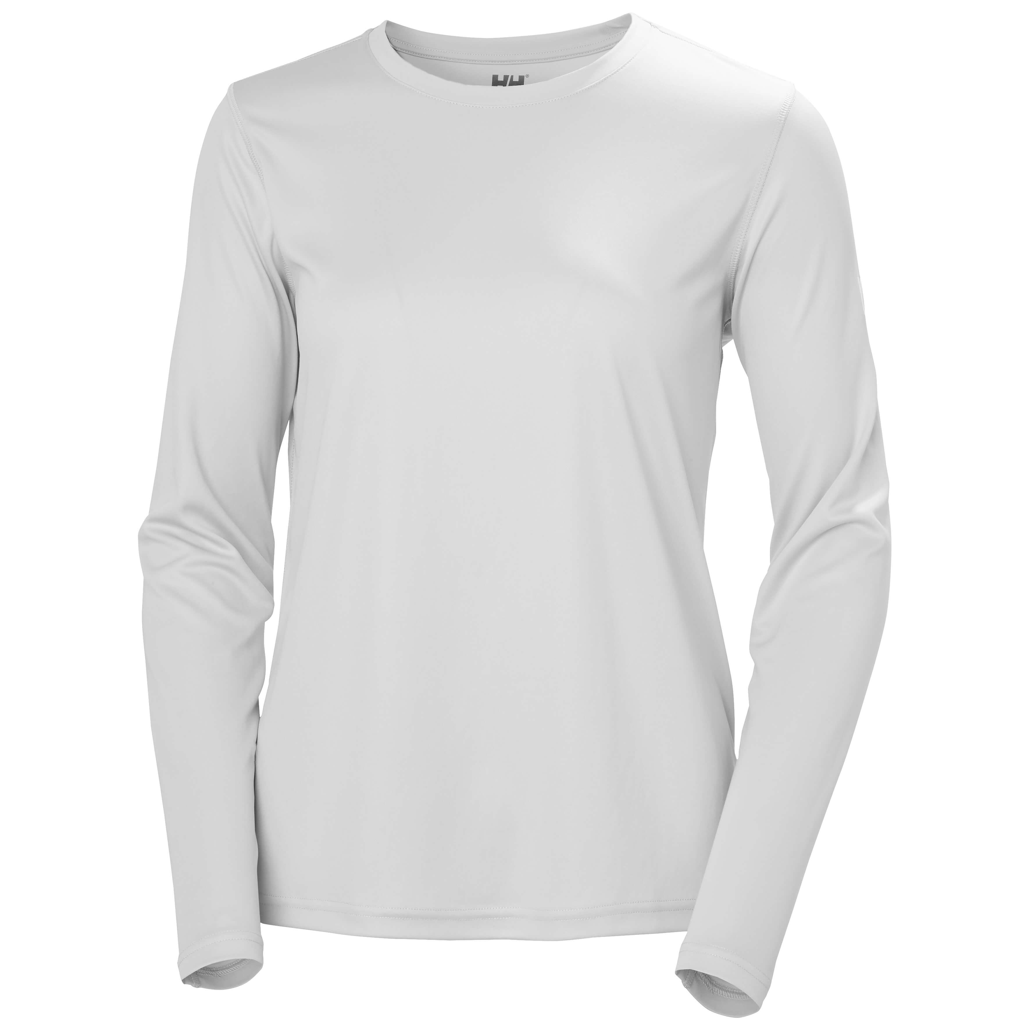 Helly Hansen W HH Tech Crew LS 2.0 Uzun Kollu Kadın T-Shirt - Gri