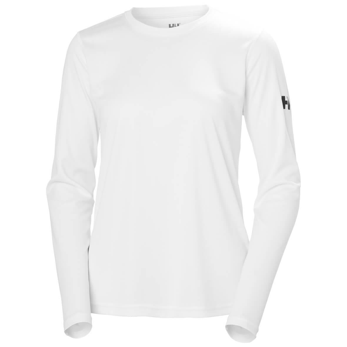 Helly Hansen W HH Tech Crew LS 2.0 Uzun Kollu Kadın T-Shirt - Beyaz
