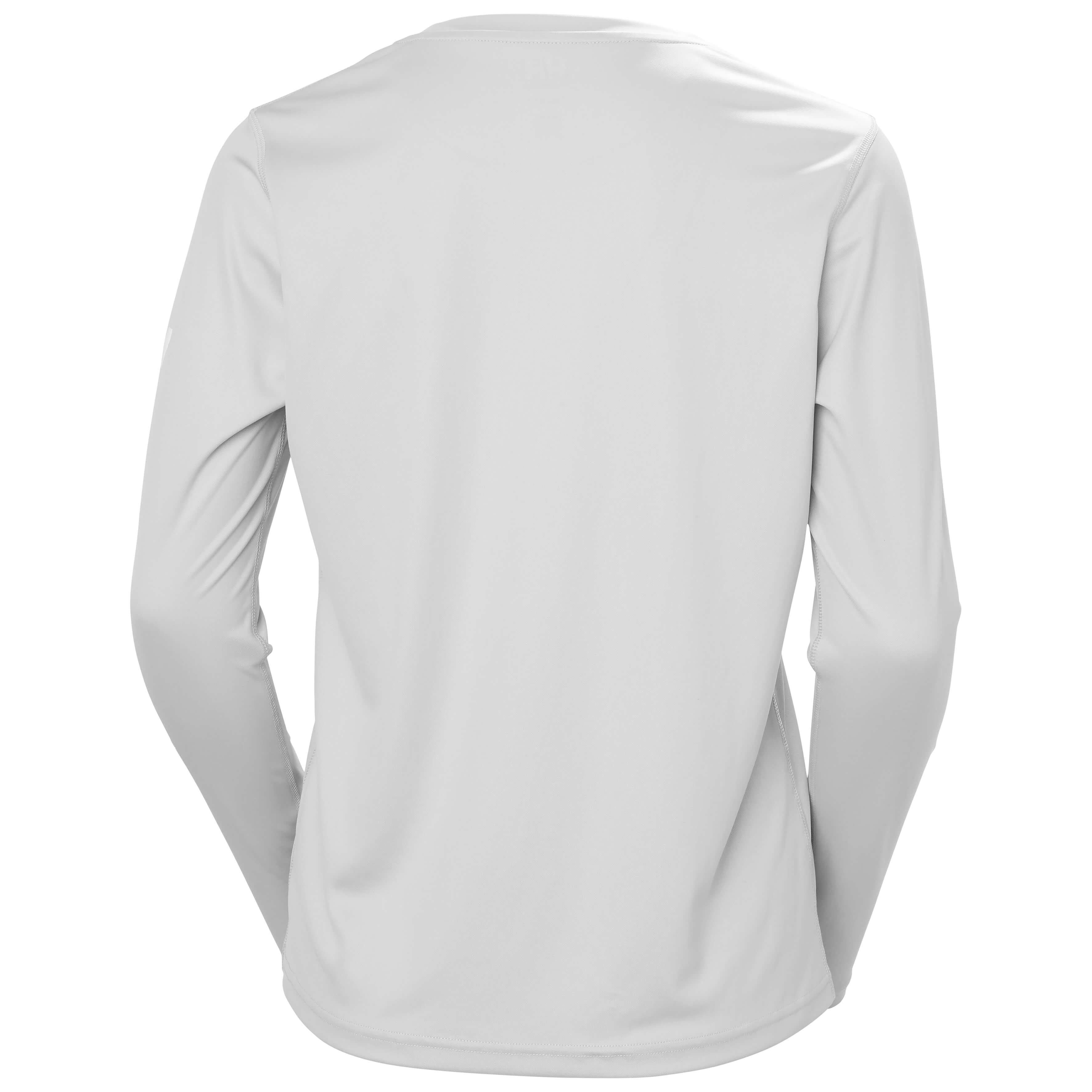 Helly Hansen W HH Tech Crew LS 2.0 Uzun Kollu Kadın T-Shirt - Gri
