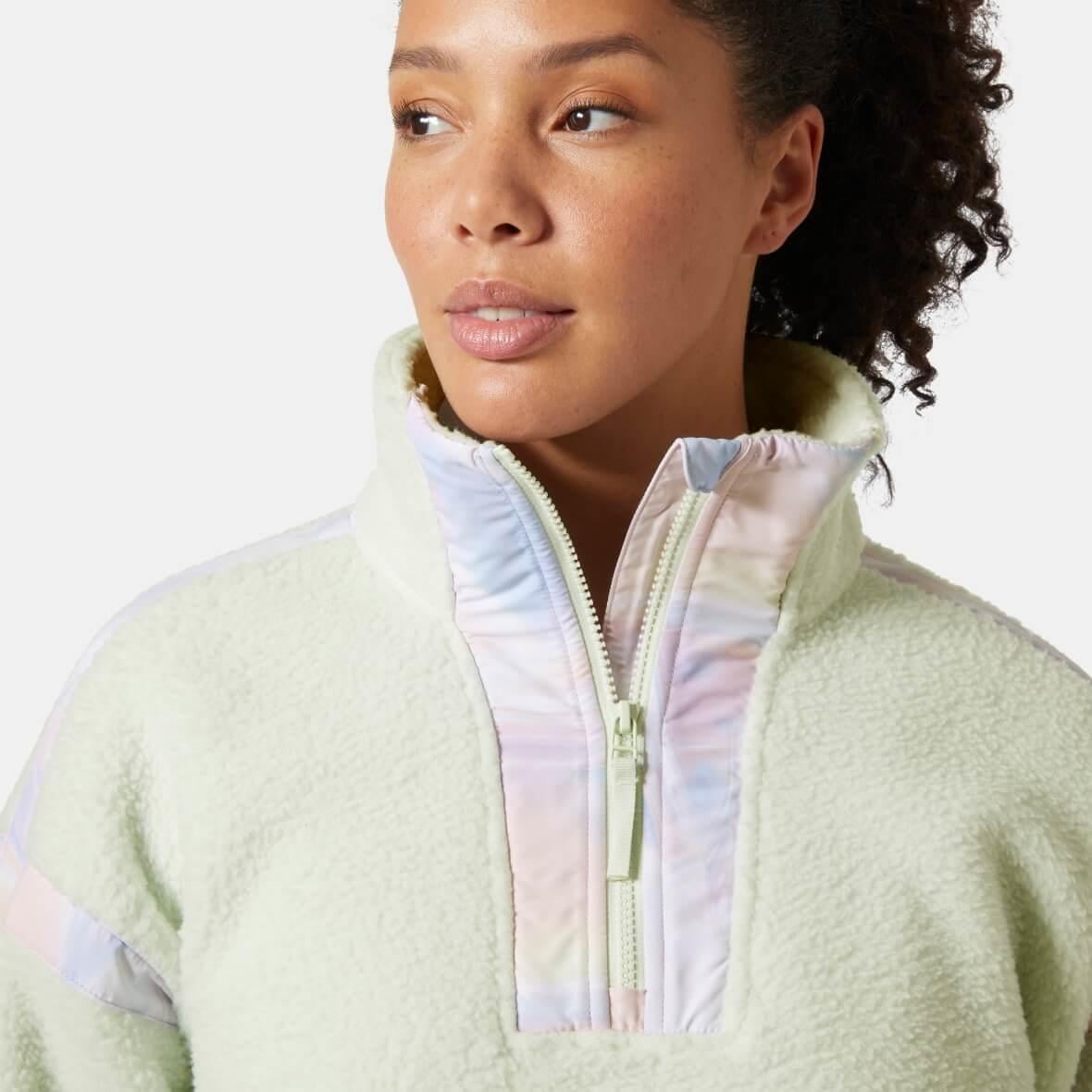 Helly Hansen W Imperial Pile Zip Pullover Jacket Kadın Ceket - Nil Yeşili