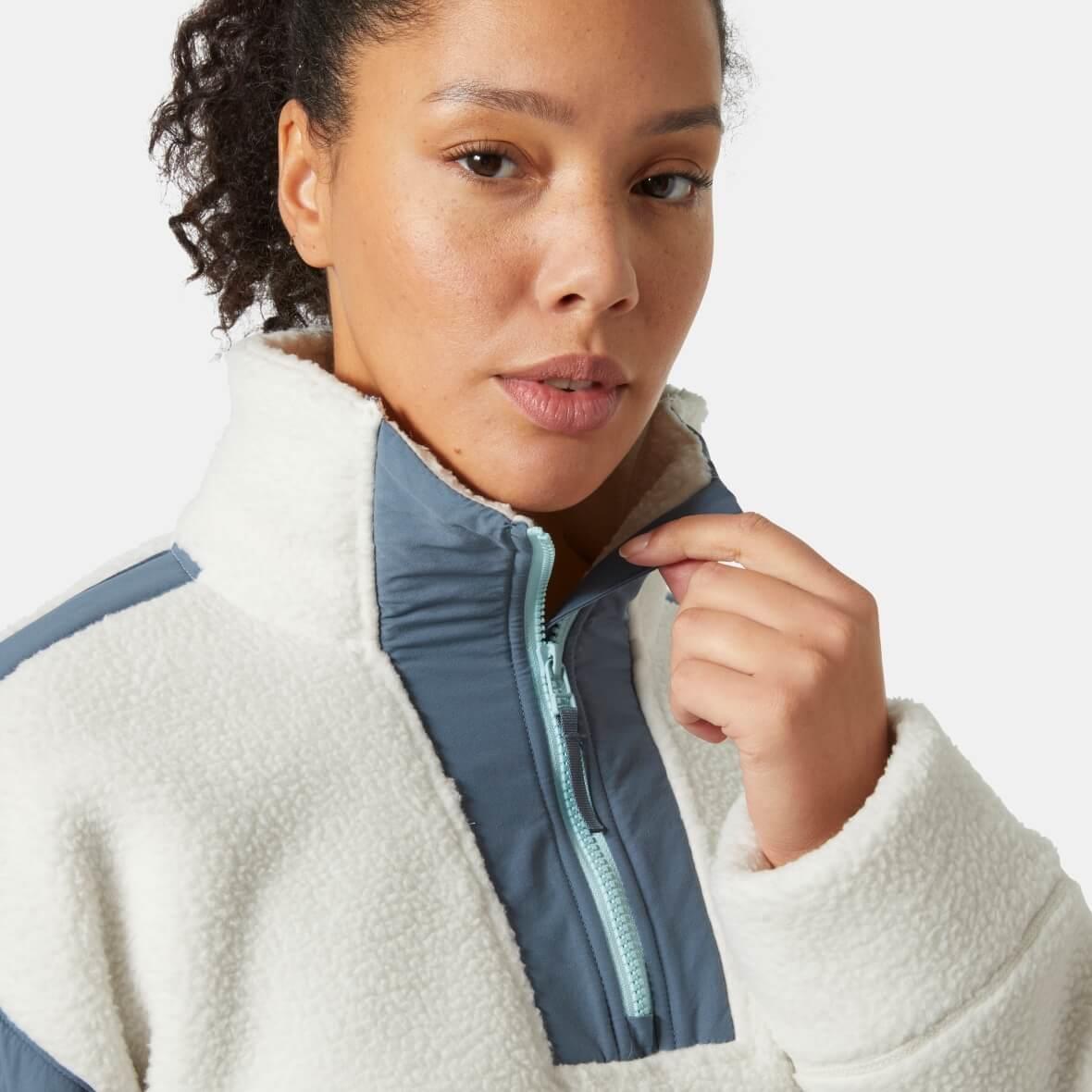 Helly Hansen W Imperial Pile Zip Pullover Jacket Kadın Ceket - Kar Beyazı