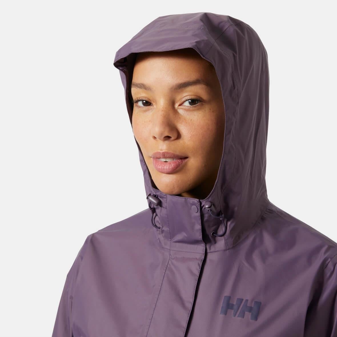 Helly Hansen W Loke Jacket 2.0 Kadın Yağmurluk - Mürdüm