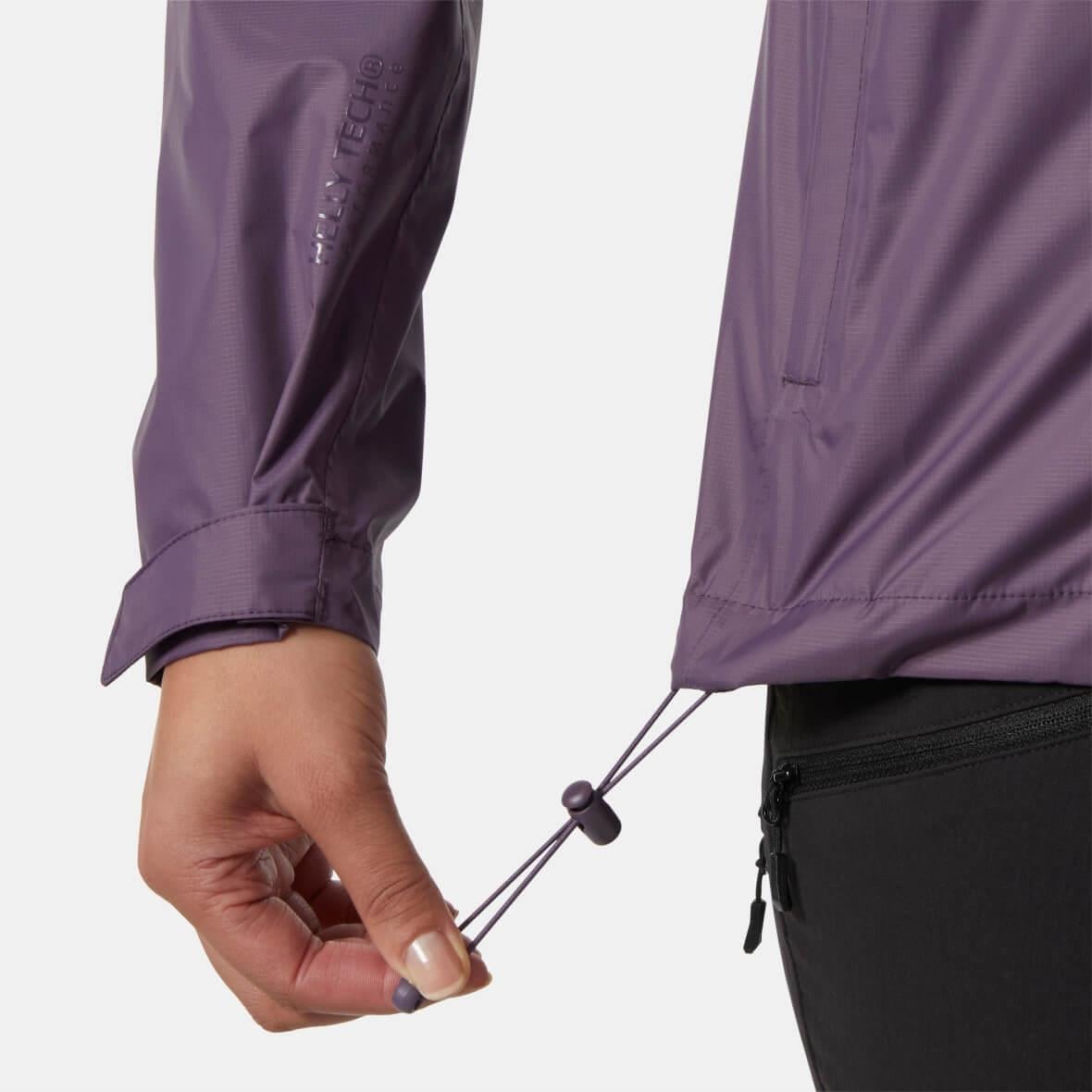Helly Hansen W Loke Jacket 2.0 Kadın Yağmurluk - Mürdüm