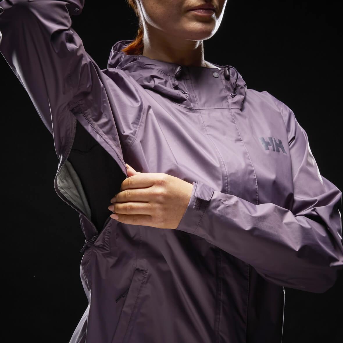 Helly Hansen W Loke Jacket 2.0 Kadın Yağmurluk - Mürdüm