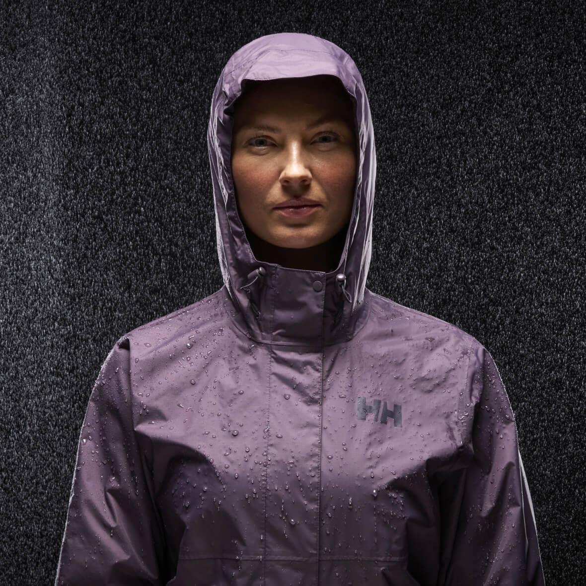 Helly Hansen W Loke Jacket 2.0 Kadın Yağmurluk - Mürdüm