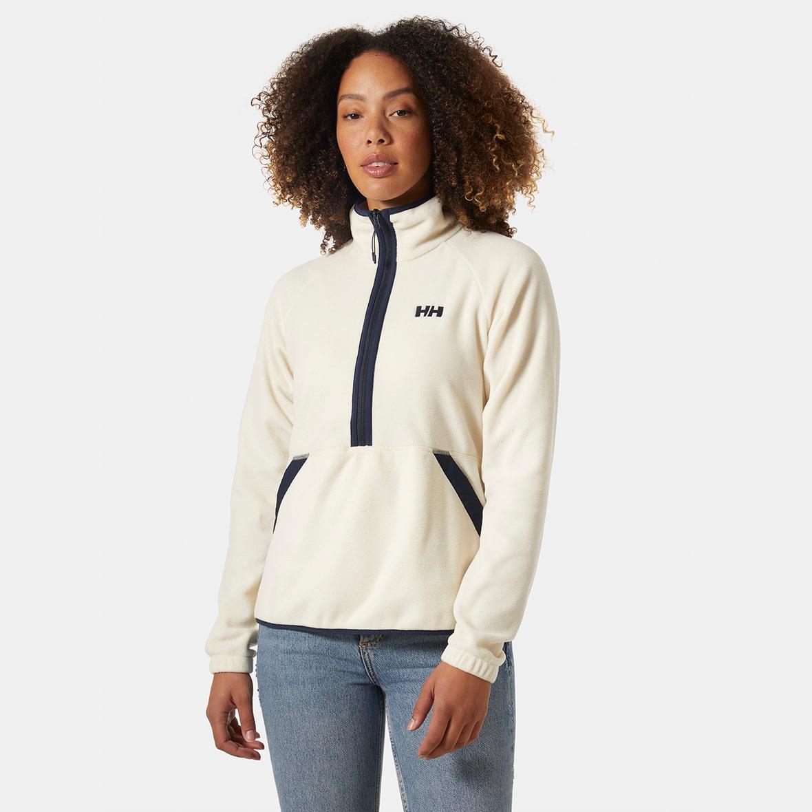 Helly Hansen W Rig Fleece 1/2 Zip Jacket Kadın Ceket - Krem