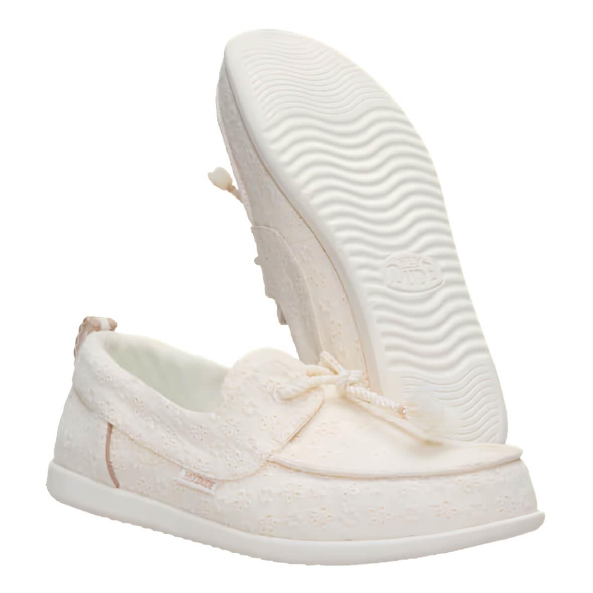 Hey Dude Harbor Breeze Lo Eyelet Kadın Ayakkabı - Ekru