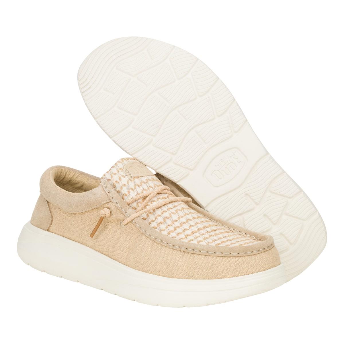 Hey Dude Wally Comf Woven Erkek Ayakkabı - Krem
