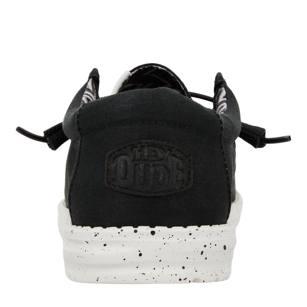 Hey Dude Wally Stretch Canvas Erkek Ayakkabı - Siyah