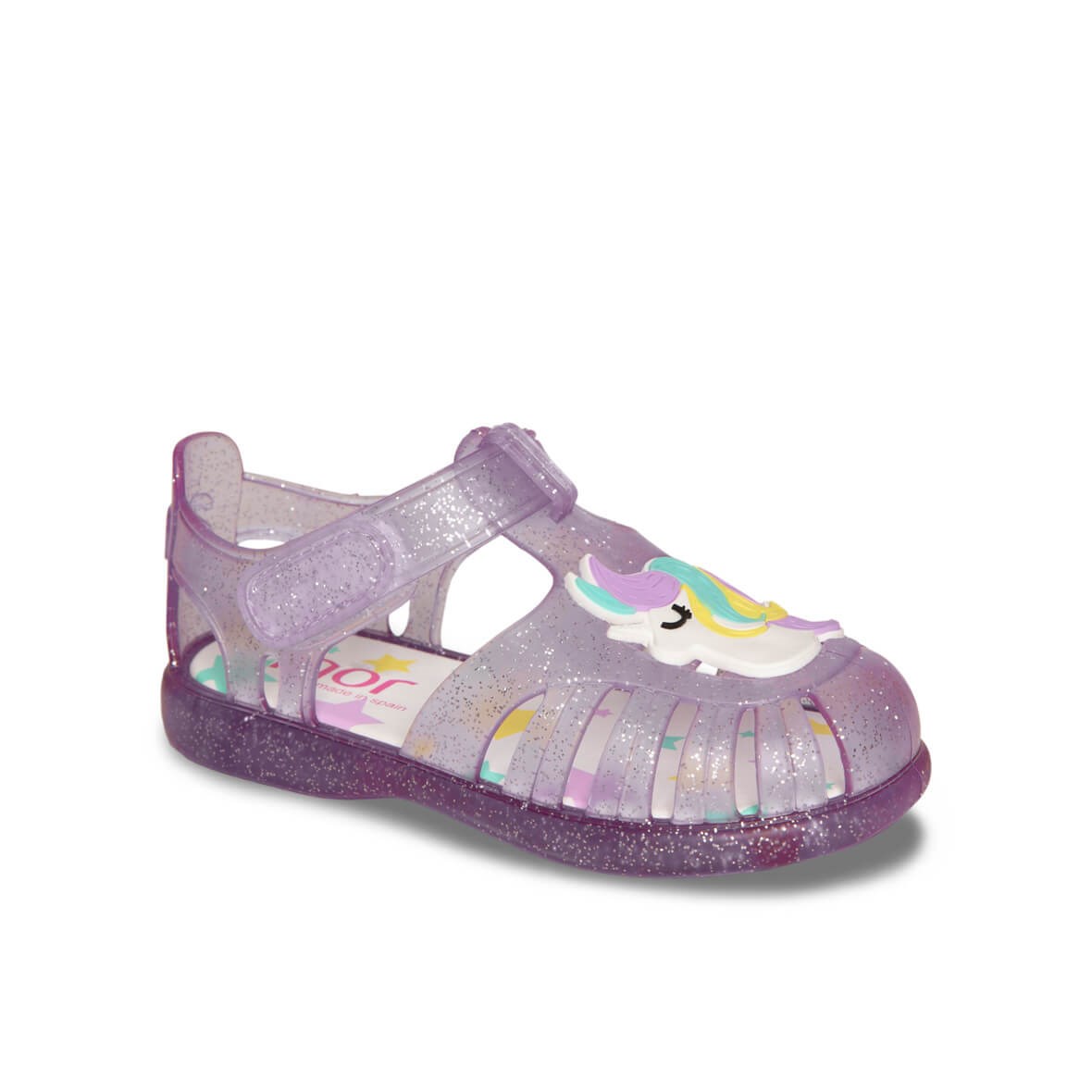 Igor Tobby Unicornio Çocuk Sandalet - Tr. Malva Glitter