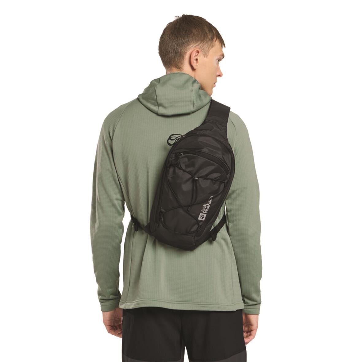 Jack Wolfskin Cyrox Sling Omuz Çantası - Siyah