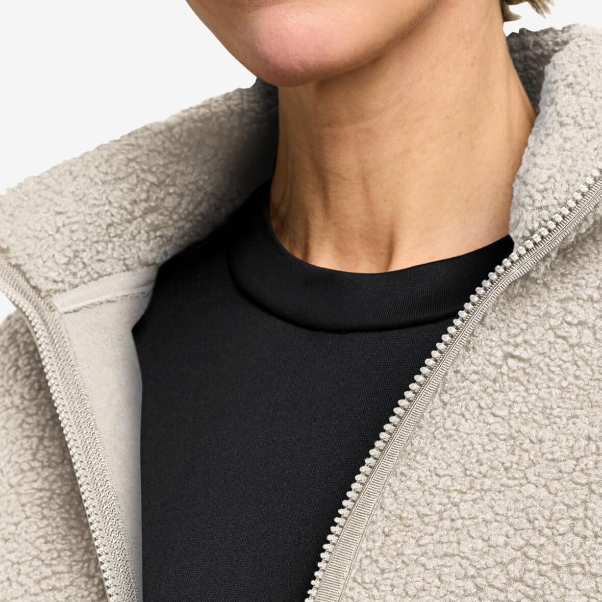 Jack Wolfskin High Curl Vest W Sherpa Polar Kadın Yelek - Bej