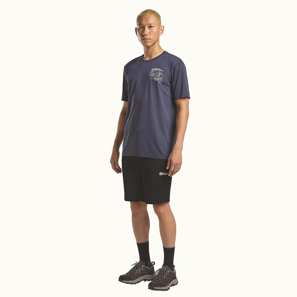 Jack Wolfskin Hikeout Shorts M Erkek Şort - Siyah