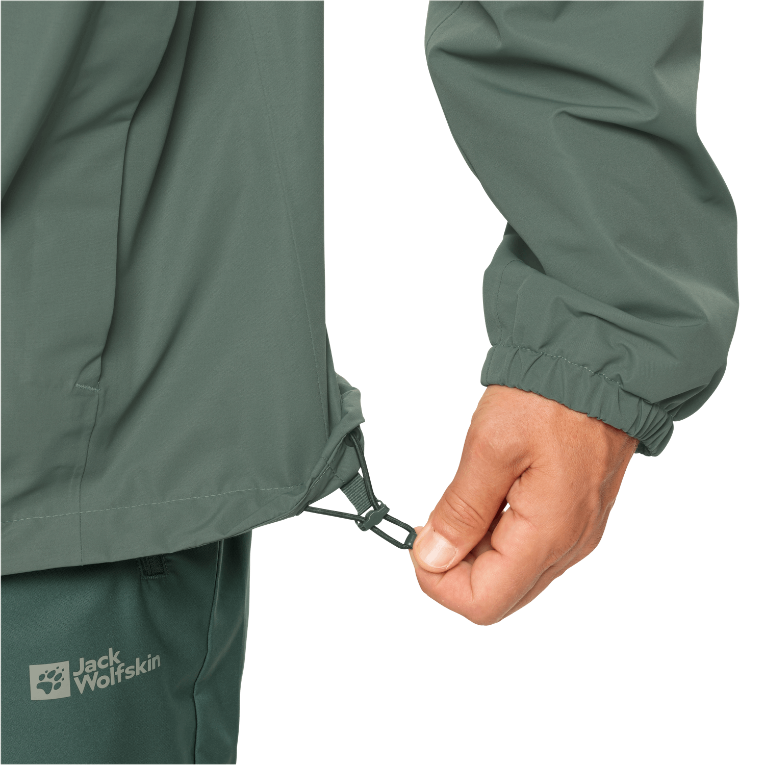 Jack Wolfskin Stormy Point 2L JKT M Erkek Outdoor Ceket - Yeşil