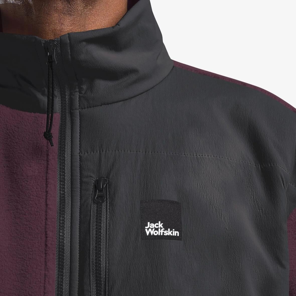 Jack Wolfskin Sumetro FZ M Erkek Polar Ceket - Bordo