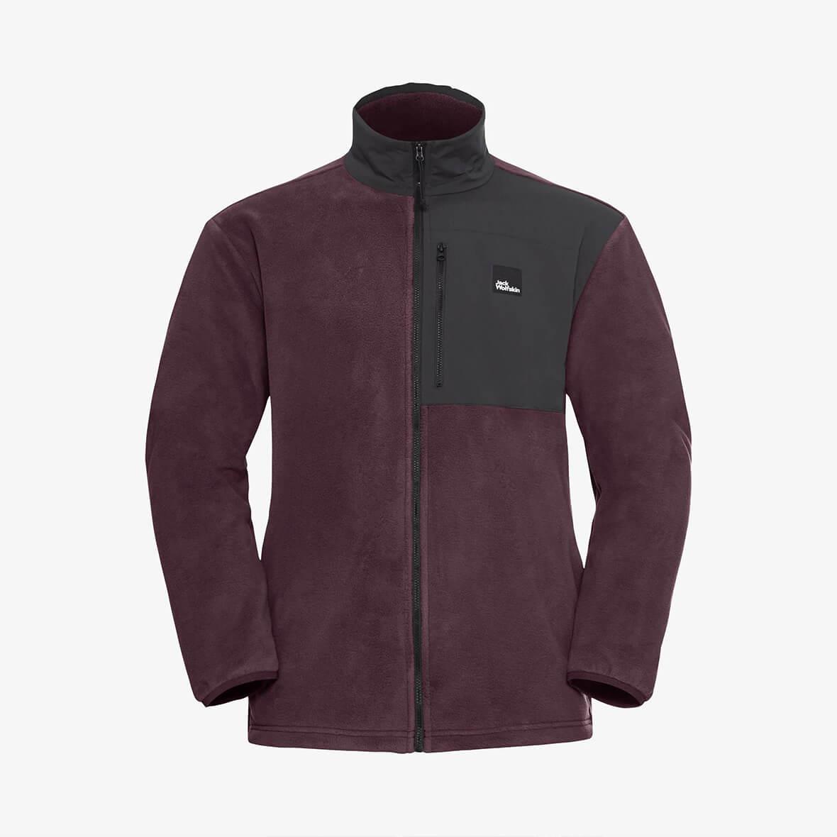 Jack Wolfskin Sumetro FZ M Erkek Polar Ceket - Bordo